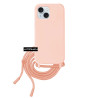 Funda suave con Cordon Iphone 15 Plus 5-Colores