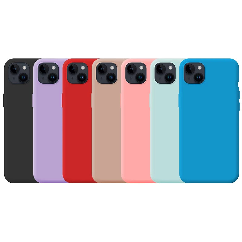 Funda Silicona Suave iPhone 15 Plus - 7 Colores