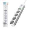 Regleta con 4 Enchufes + 4 puertos USB 3.4a APOKIN 2500w