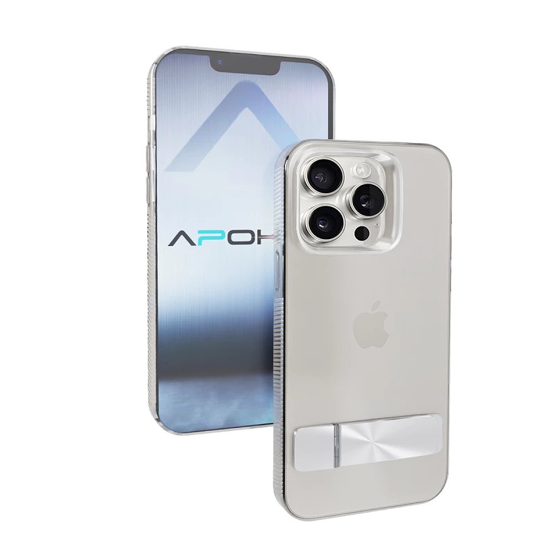 Funda transparente ABR con Soporte para iPhone 13 Pro Max
