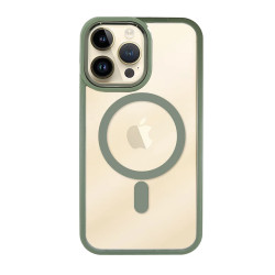Funda Premium Transpartente Borde Color Magsafe para iPhone 15 Plus 6-Colores