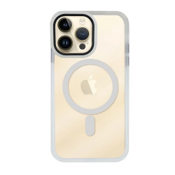 Funda Premium Transpartente Borde Color Magsafe para iPhone 15 Plus 6-Colores