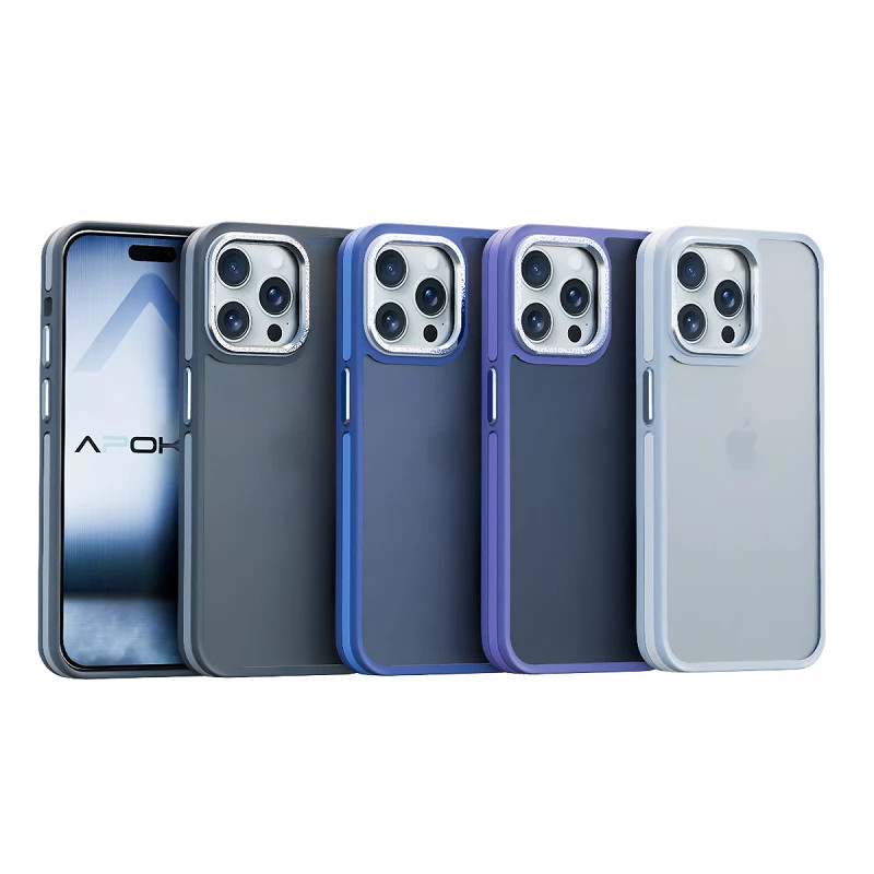 Funda Premium Smoked Aluminio para Iphone 15 Pro 6-Colores