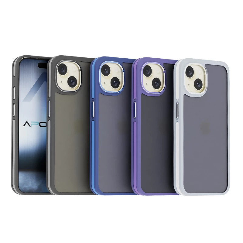 Funda Premium Smoked Aluminio para Iphone 14/13 6-Colores