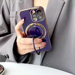 Funda Silicona Con Soporte Plegable Cromado para Xiaomi Redmi Note 12 Pro 5G - 4 Colores