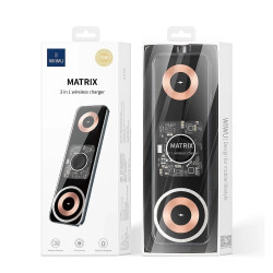 WIWU Base de Carga Inalambrica MatriX 3en1 Transparente