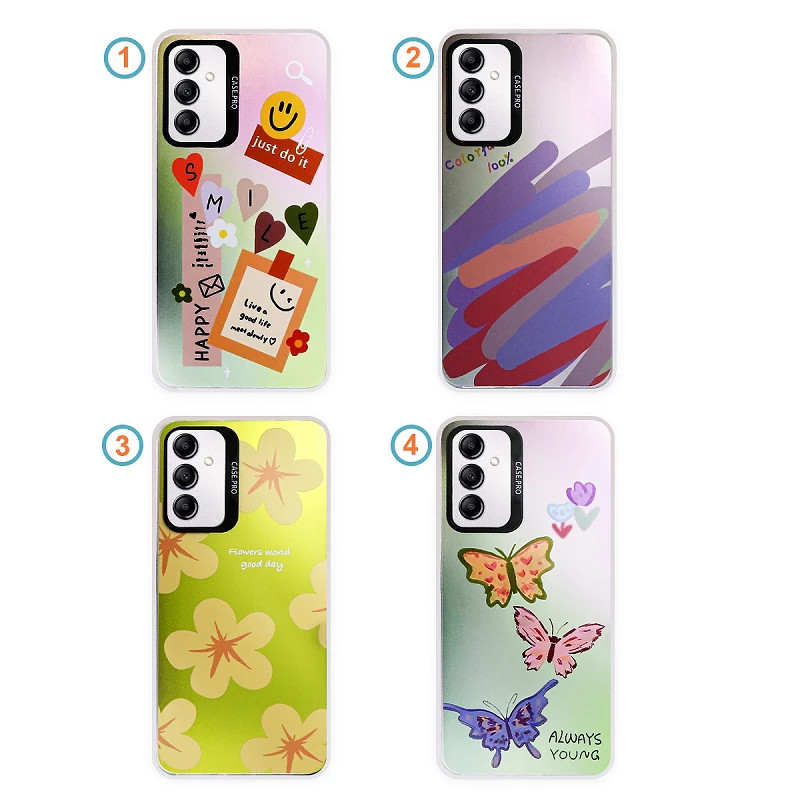 Funda Silicona Dibujos Metalizada Degradada Samsung Galaxy A24