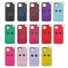 Funda Silicona + Cubre Cámara Aluminio Iphone 15 Pro Max 13-Colores