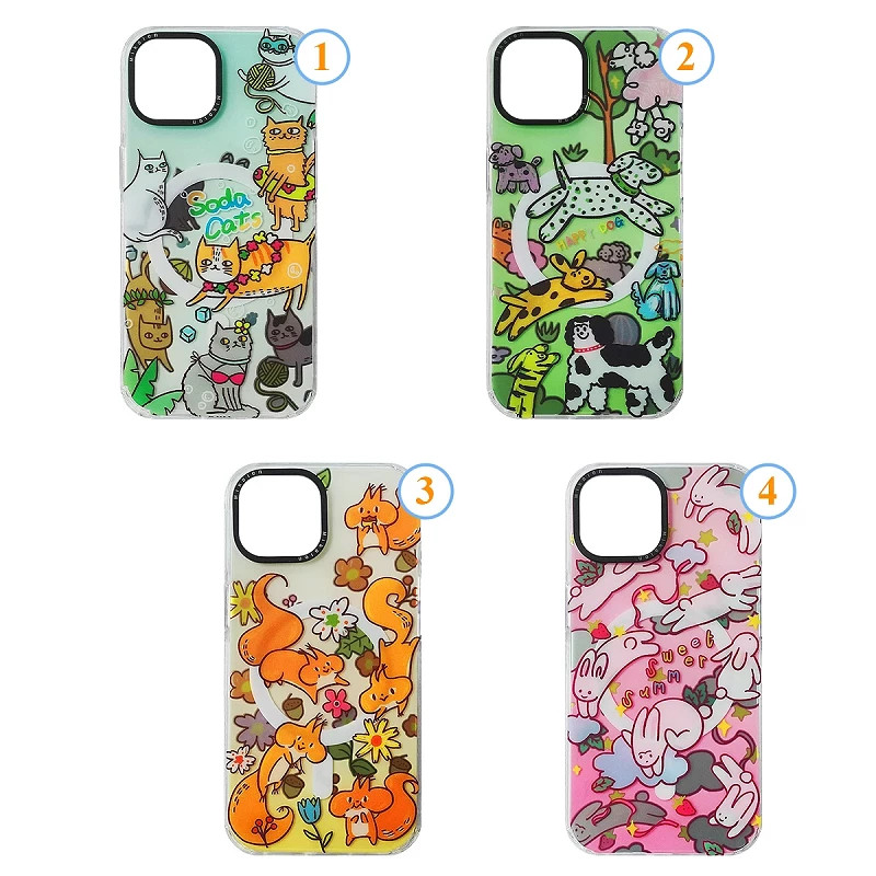 Funda Premium Mikalen Animales con 4 Diseños iPhone 15