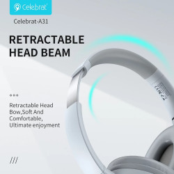 Auriculares Bluetooth Celebrat A31 Diadema 2-Colores