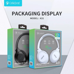 Auriculares Bluetooth Celebrat A31 Diadema 2-Colores