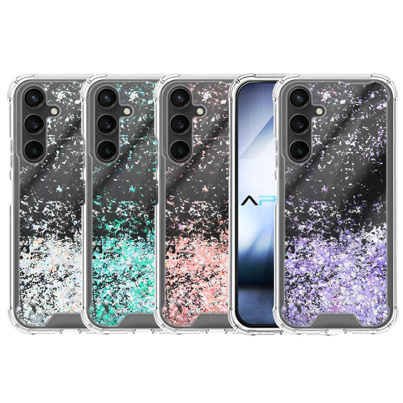 Funda Gel transparente purpurina Samsung S23 FE 4 -Colores