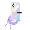 Funda Gel transparente con Cordón Oppo Reno 8 Lite 4-Colores