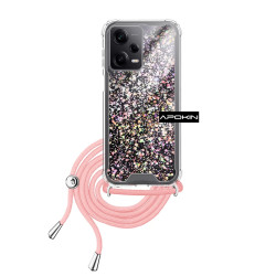 Funda Gel transparente con Cordón Xiaomi Redmi Note 12 Pro 5G/Poco X5 Pro 4-Colores