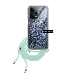 Funda Gel transparente con Cordón Xiaomi Redmi Note 12 Pro 5G/Poco X5 Pro 4-Colores