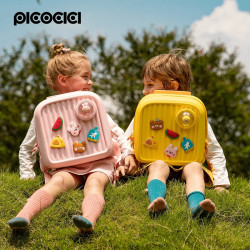 Picocici Mochila de Silicona Infantil K33 Grande Rosa