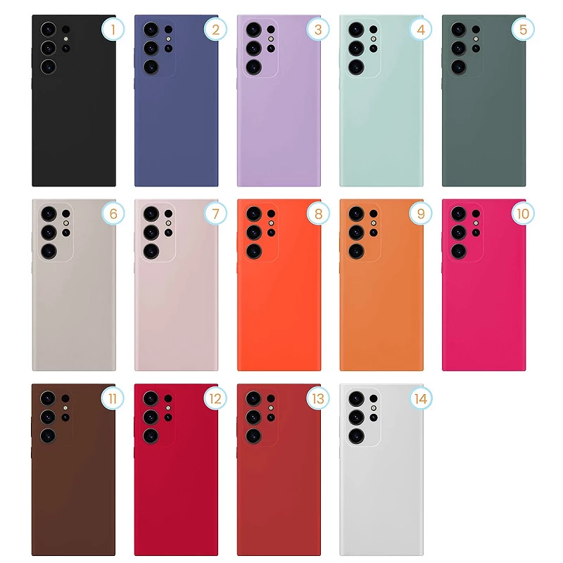 Funda Silicona Liquida Efecto Piel Samsung Galaxy S23 disponible en 14 Colores