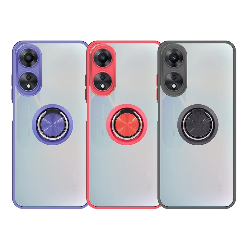 Funda Gel Vivo Y17S Iman con soporte Smoked