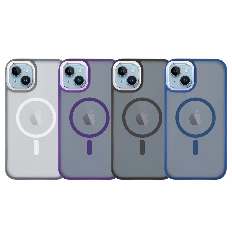 Funda Premium Smoked Magsafe Aluminio para Iphone 15 Plus 4-Colores