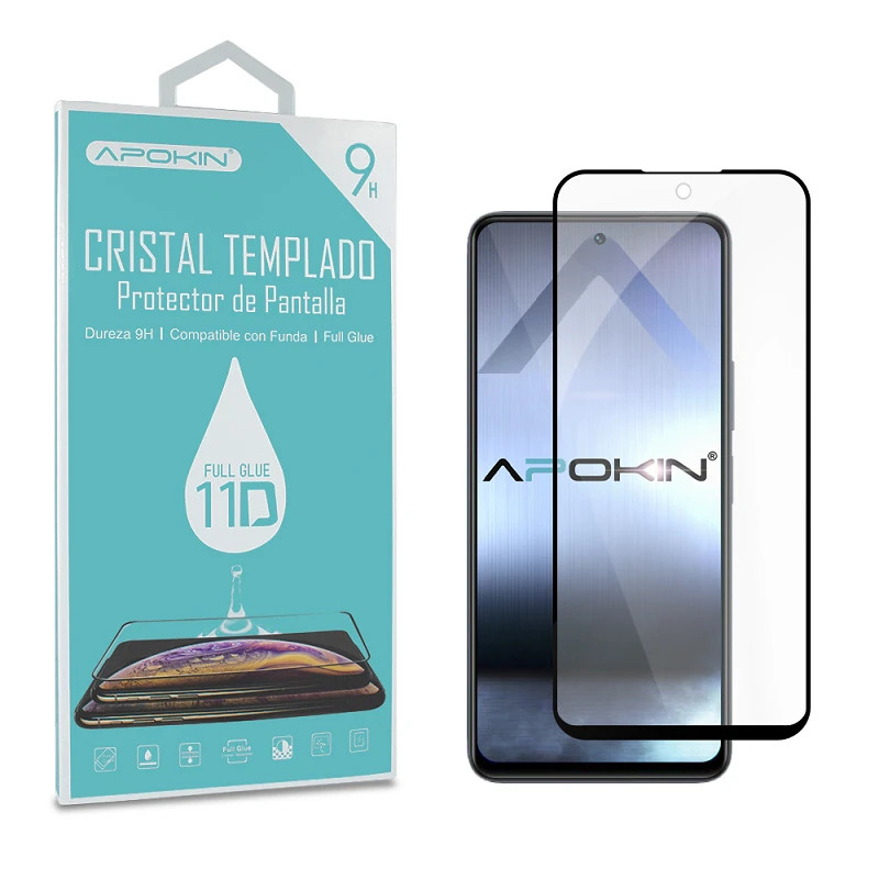 Cristal templado Full Glue 11D Premium Vivo Y36-4G Protector de Pantalla Curvo Negro