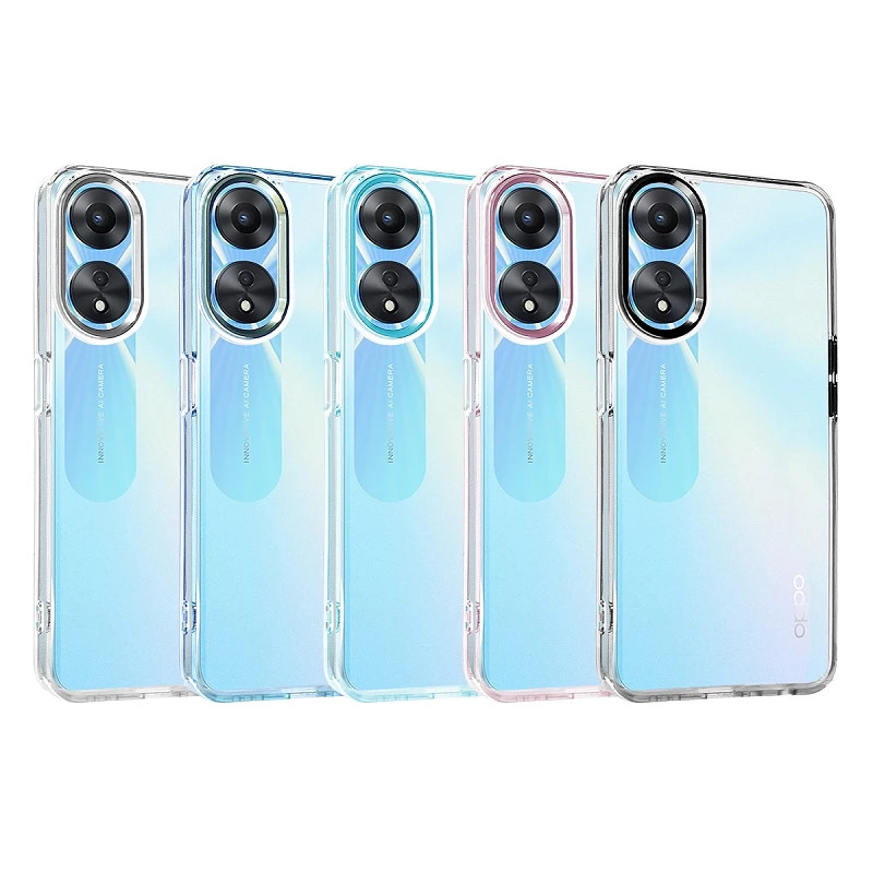 Funda Acrílica Transparente para Oppo A78 4G 5-Colores