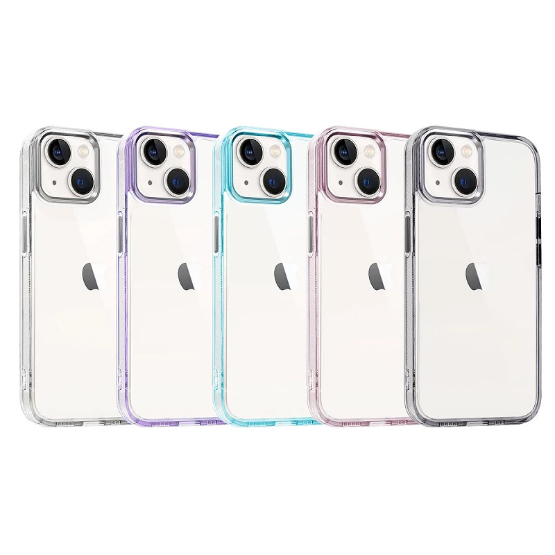 Funda Acrílica Transparente para iPhone 15 5-Colores
