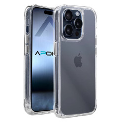 Funda Silicona iPhone 15 Pro Transparente 3.3MM Extra Grosor