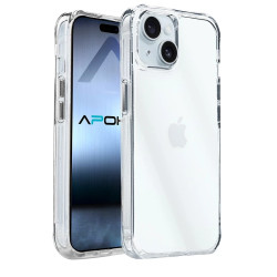 Funda Silicona iPhone 15 Transparente 3.3MM Extra Grosor