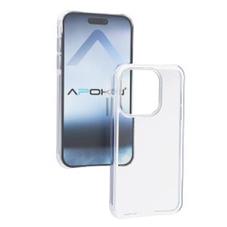 Funda Silicona iPhone 14 Pro Transparente 3.3MM Extra Grosor