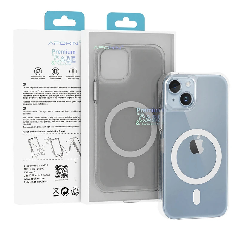 Funda Transparente 3.3mm MagSafe para iPhone 15 Plus