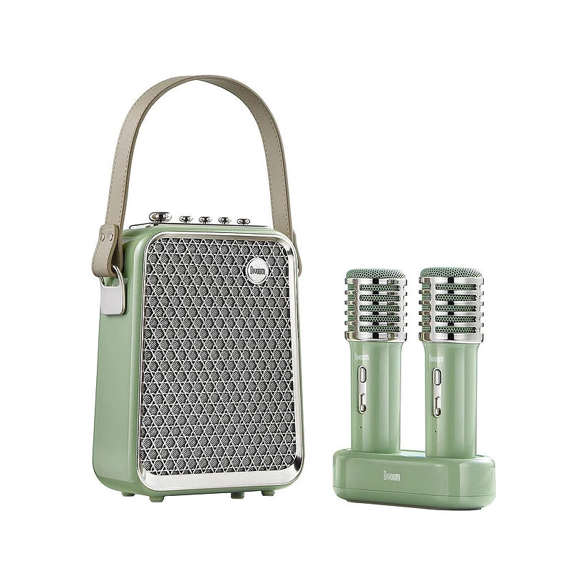Divoom Songbird Altavoz portátil con Doble micrófono de Karaoke micrófonos dinámicos Verde