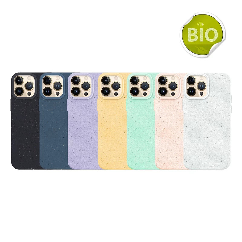 Funda Silicona Ecologica Biodegradable iPhone 15 Pro Max 6-Colores