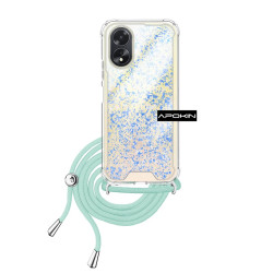 Funda Gel transparente con Cordón Oppo A38 4G 4-Colores