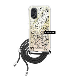 Funda Gel transparente con Cordón Oppo A38 4G 4-Colores