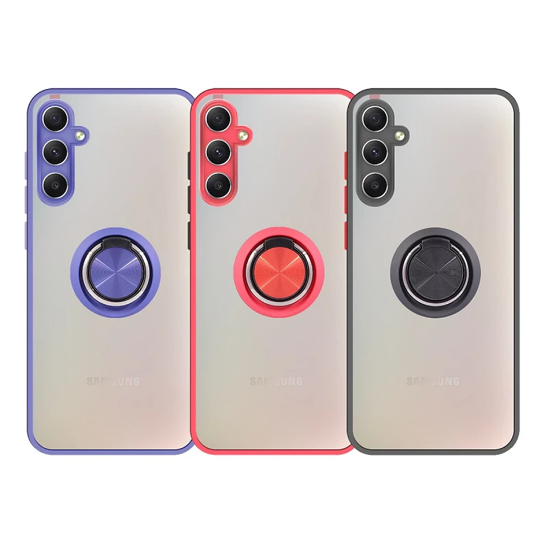 Funda Gel Samsung Galaxy A35-5G Iman con soporte Smoked