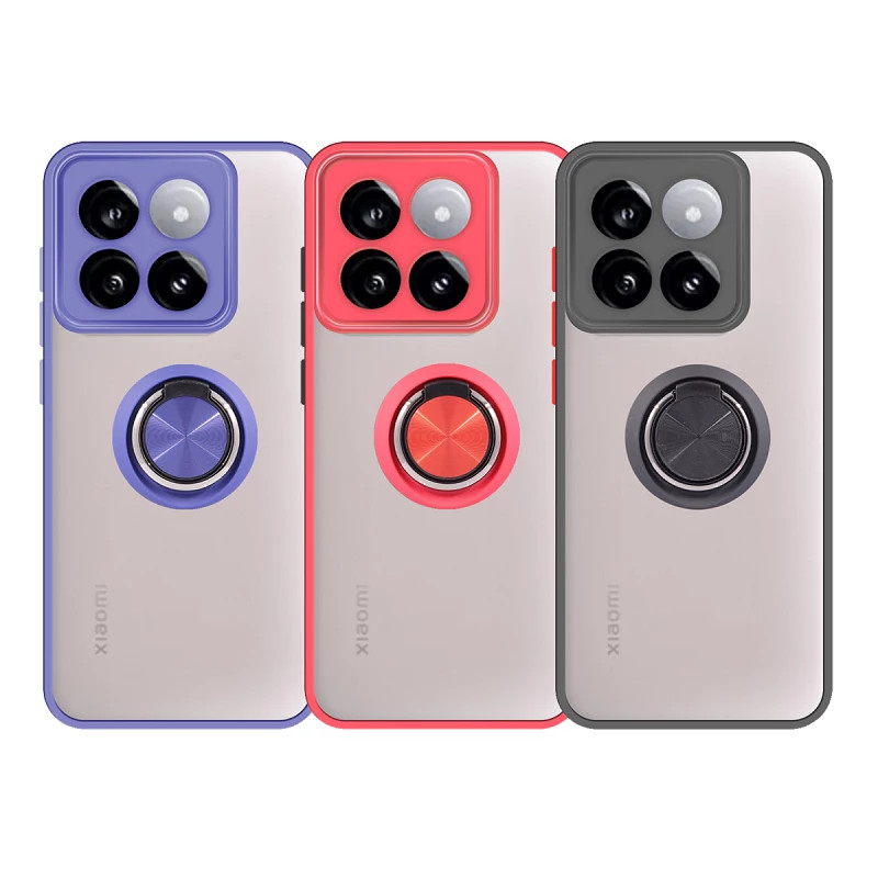 Funda Gel Xiaomi Mi14 Pro Iman con soporte Smoked