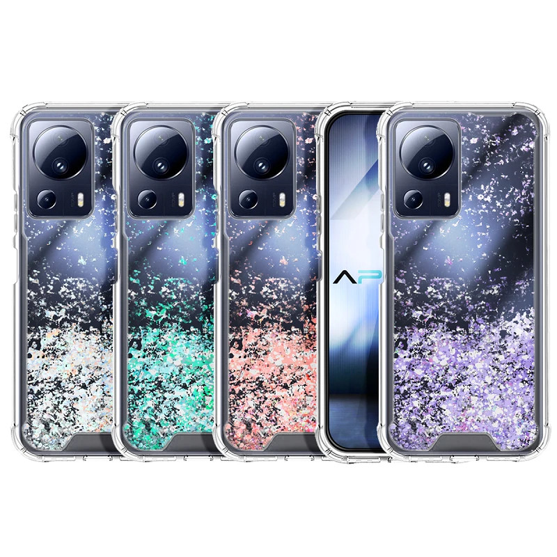 Funda Gel transparente purpurina Xiaomi Mi13 Lite 4 -Colores