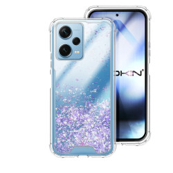 Funda Gel transparente purpurina Xiaomi Redmi Note 12 Pro Plus 4 -Colores