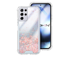 Funda Gel transparente purpurina Samsung S21 Ultra 4 -Colores