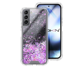 Funda Gel transparente purpurina Samsung S21 Plus 4 -Colores