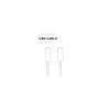 Cable Tipo-C para iPhone 15 60W Blanco Caja Tipo Original 1 Metro