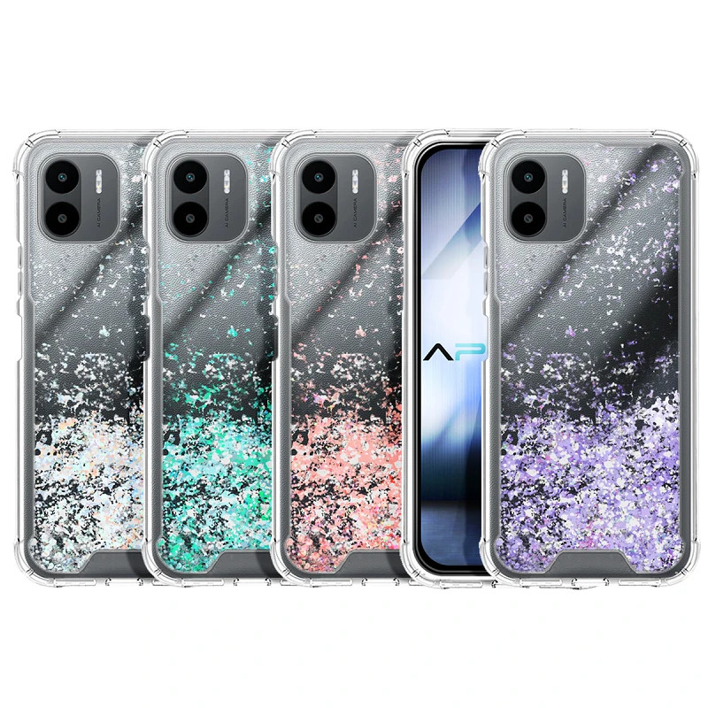 Funda Gel transparente purpurina Xiaomi Redmi A1 4 -Colores