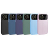 Funda Silicona Mate Cubre Cámara para iPhone 15 Pro en 6-Colores