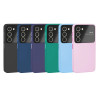 Funda Silicona Mate Cubre Cámara para Samsung S23 en 6-Colores