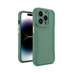 Funda Silicona Antigolpes con Cubre Camara para iPhone 14 Plus en 5-Colores