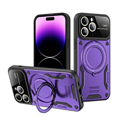 Funda Antigolpes Con Soporte iPhone 15 Plus en 4-Colores