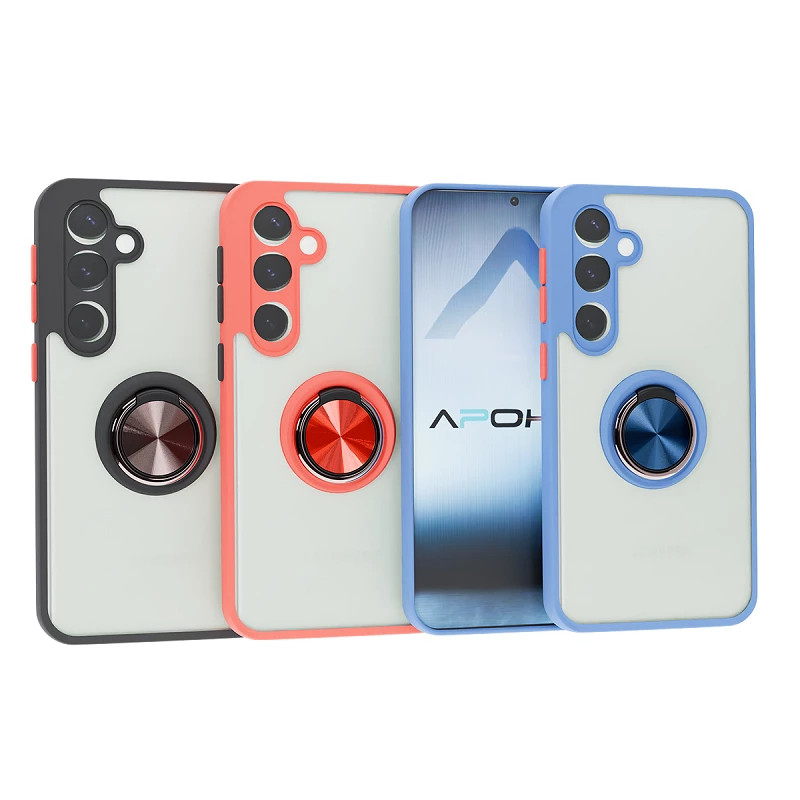 Funda Gel Samsung Galaxy S24 Iman con soporte Smoked