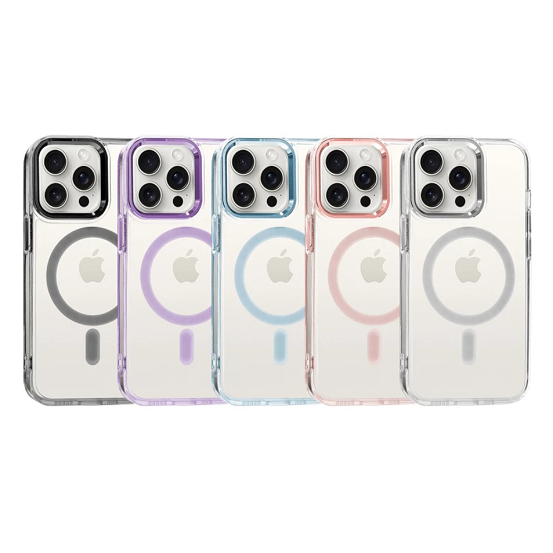 Funda Transparente Acrílica Premium iPhone 15 Pro Max 5-Colores