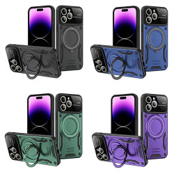 Funda Antigolpes Con Soporte Samsung S23 Plus en 4-Colores