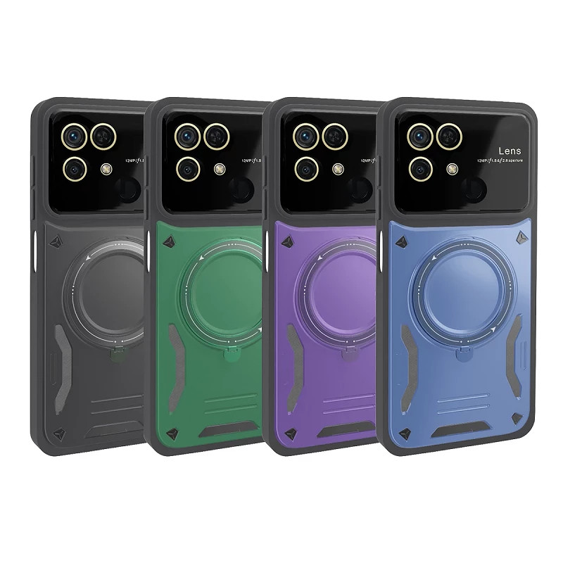 Funda Antigolpes Con Soporte Xiaomi Redmi 10C 5G en 4-Colores